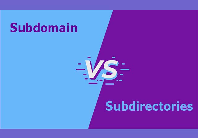 Subdomain vs subfolder