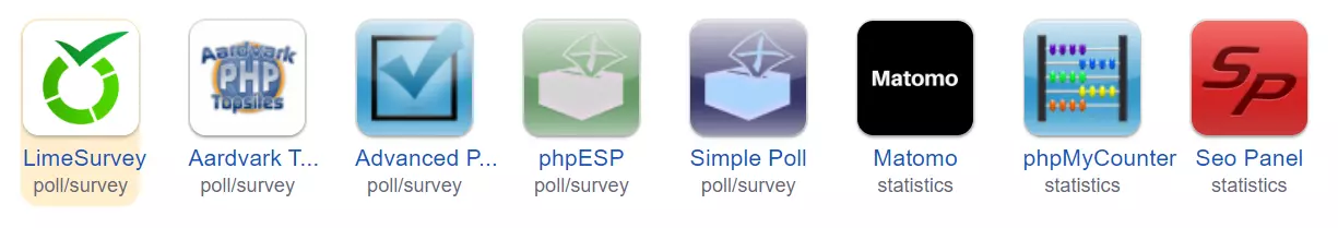 Installatron statistics
