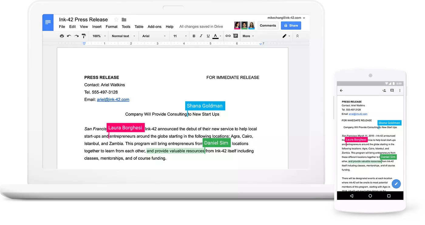 Google Workspace Realtime
